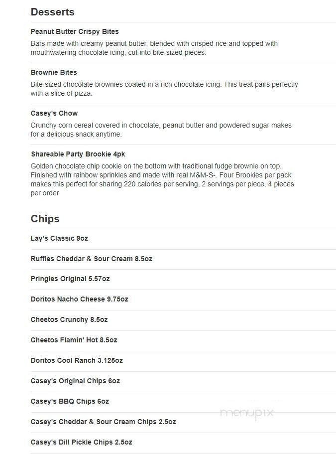 Caseys Carry Out Pizza - Garner, IA menu_pic