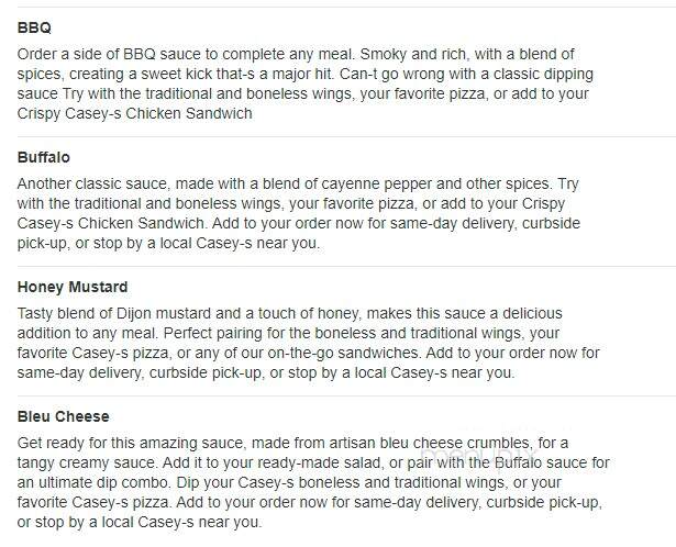 Caseys Carry Out Pizza - Garner, IA menu_pic