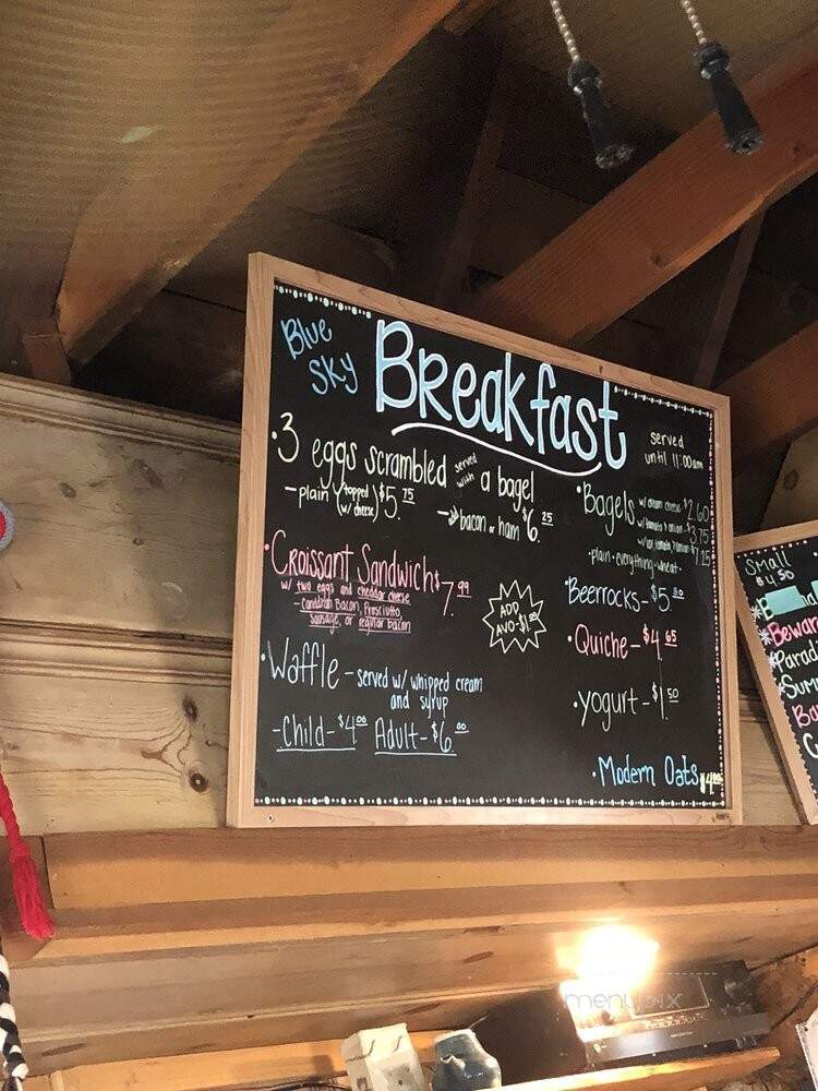Bob's Blue Sky Cafe - Shaver Lake, CA menu_pic