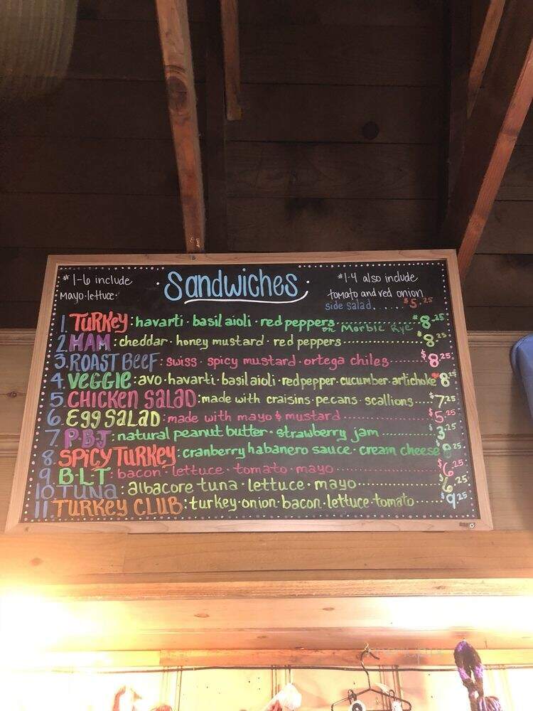 Bob's Blue Sky Cafe - Shaver Lake, CA menu_pic