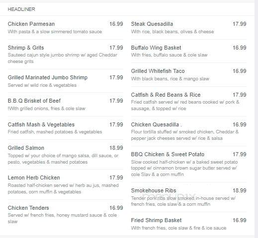 The Birchmere Music Hall - Alexandria, VA menu_pic