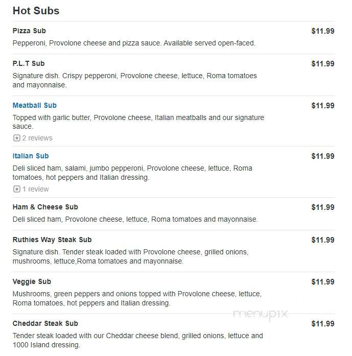 Pizza Cottage - Zanesville, OH menu_pic