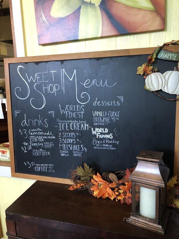 Hawaiian Vanilla Company - Paauilo, HI menu_pic