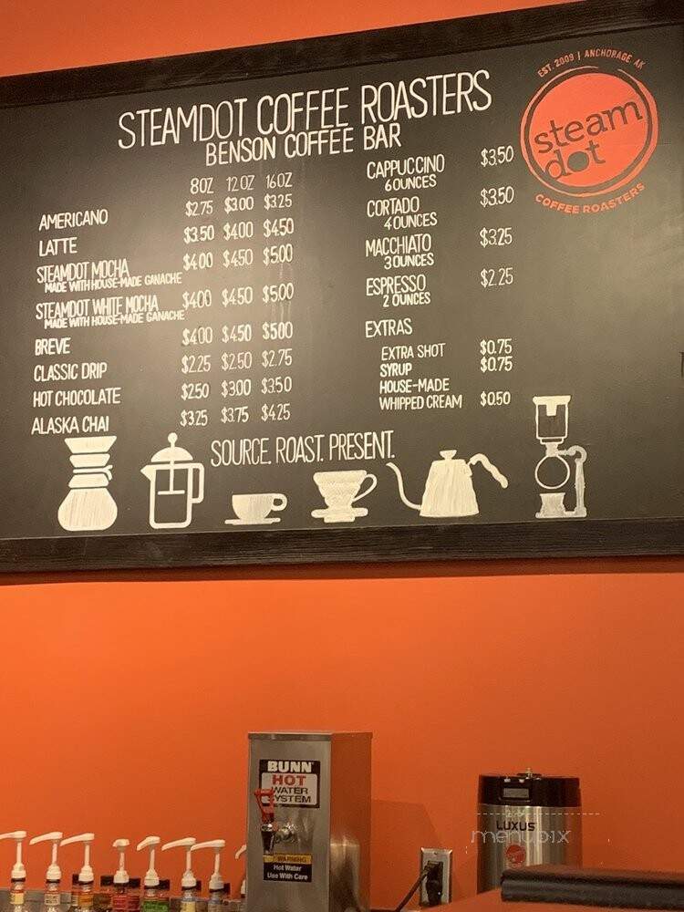 Steamdot - Anchorage, AK menu_pic
