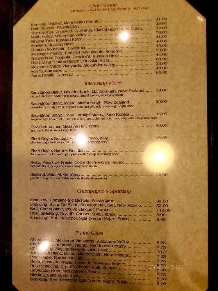 Mac's on Main - Grapevine, TX menu_pic