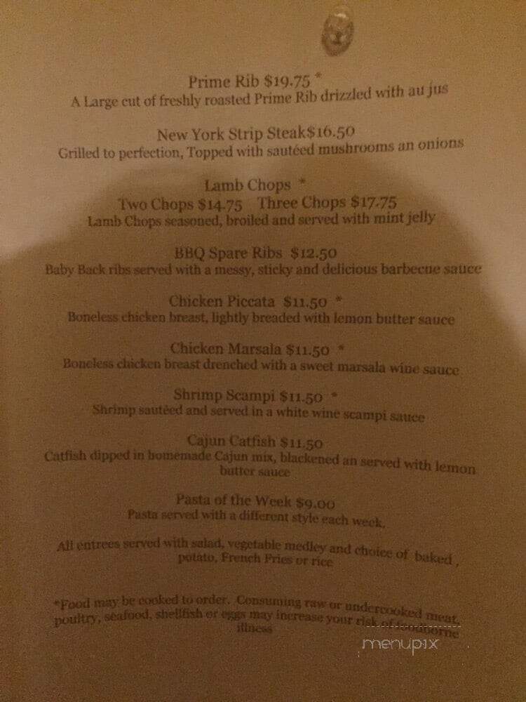 Rohmans Inn - Shohola, PA menu_pic