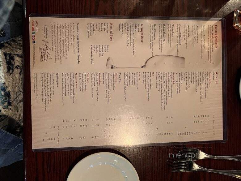Connors Steak & Seafood - Huntsville, AL menu_pic