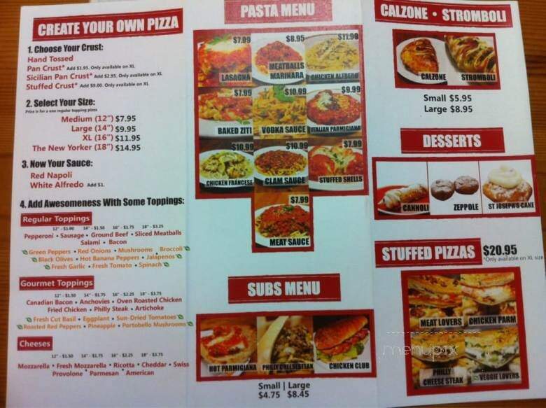 The Pizzeria - Harlingen, TX menu_pic