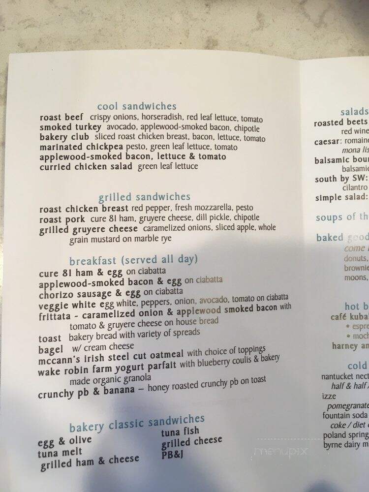 Skaneateles Bakery - Skaneateles, NY menu_pic