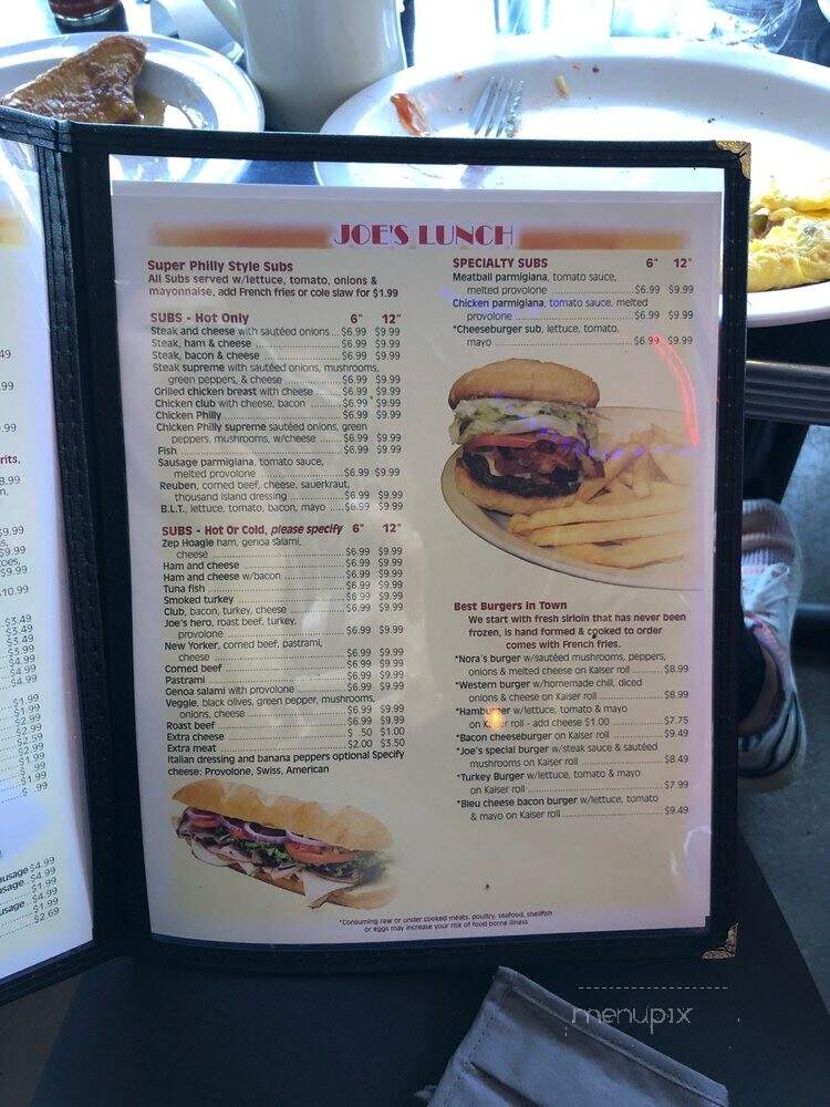 Joes Cafe - Sterling, VA menu_pic