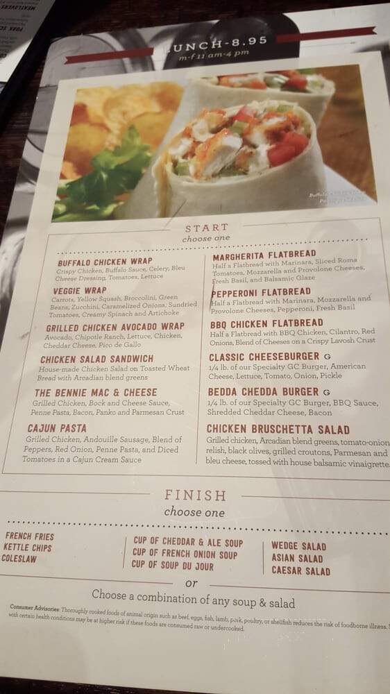 Gc Food & Brewery - Creve Coeur, MO menu_pic