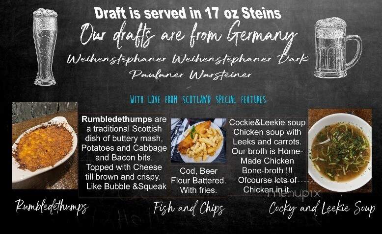 Hans & Franz Biergarten - Greenville, SC menu_pic