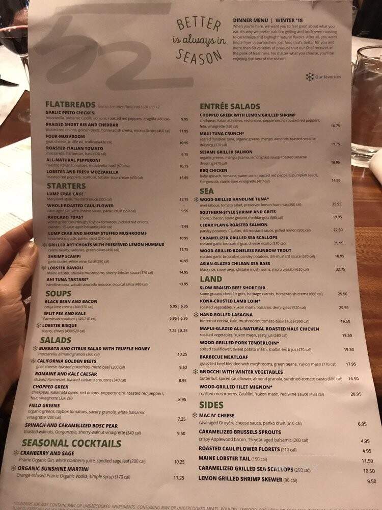 Seasons 52 - Schaumburg, IL menu_pic