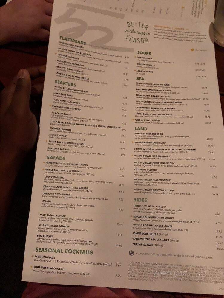 Seasons 52 - Schaumburg, IL menu_pic