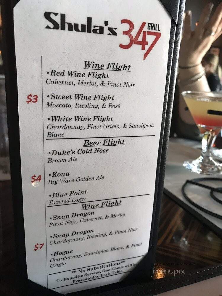 Shula's 347 Grill - Lake Mary, FL menu_pic