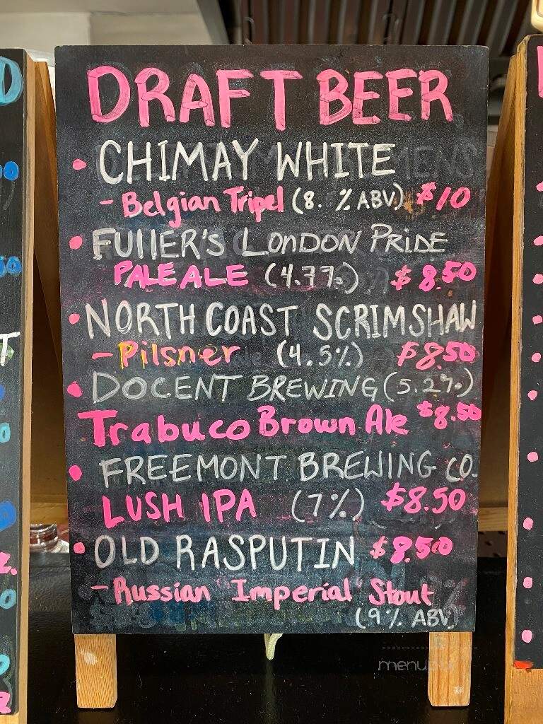 The Riders Club Cafe - San Clemente, CA menu_pic
