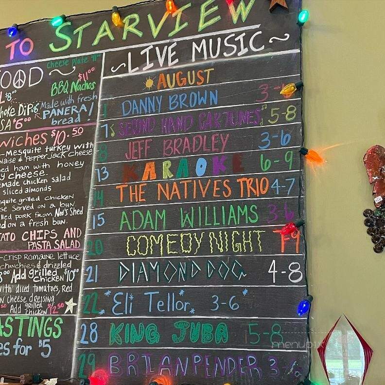 StarView Vineyards - Cobden, IL menu_pic