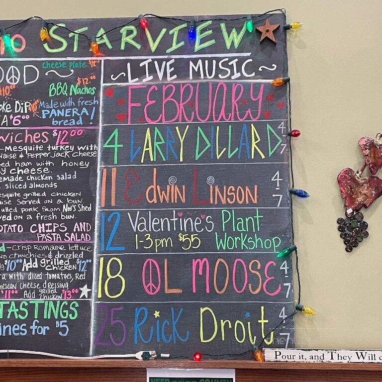 StarView Vineyards - Cobden, IL menu_pic