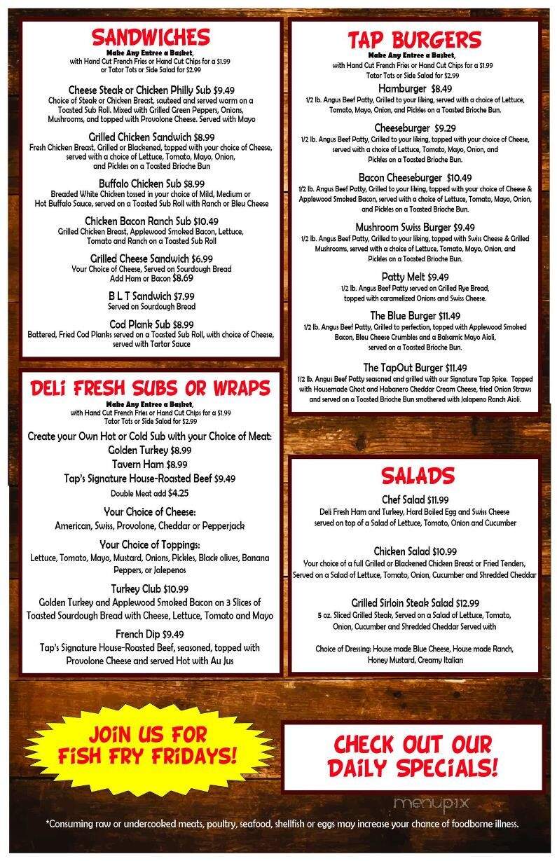 Niagara Tap - Largo, FL menu_pic