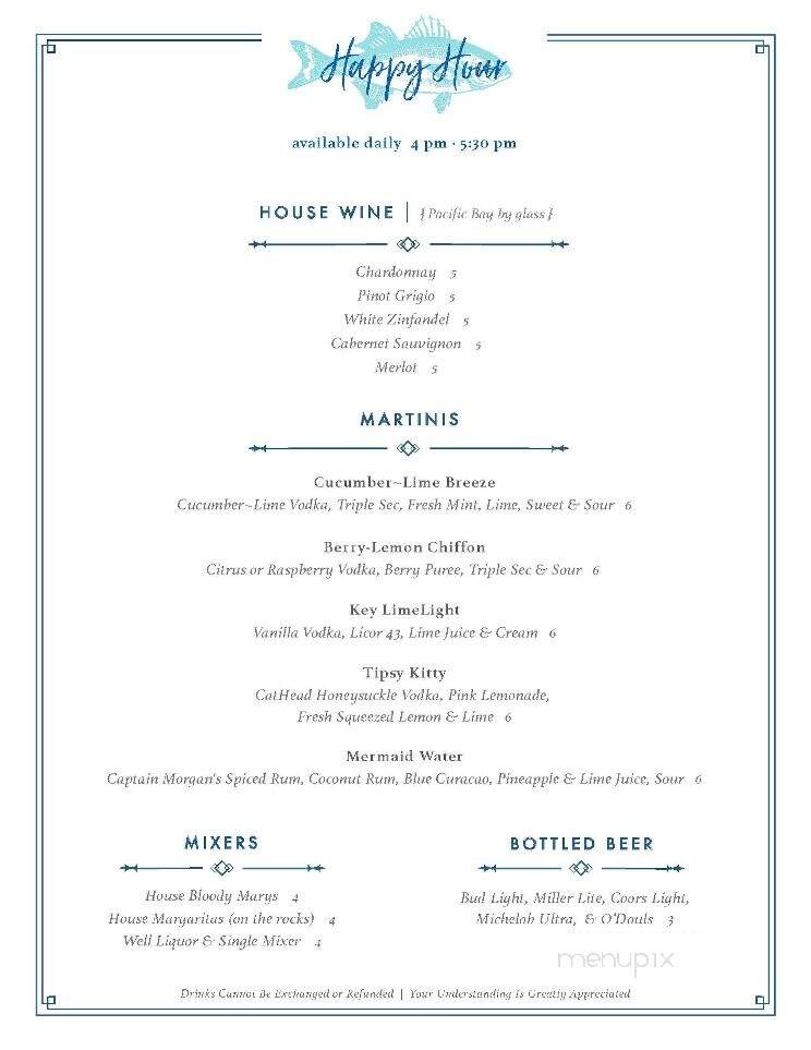 Saltwater Grill - Panama City Beach, FL menu_pic