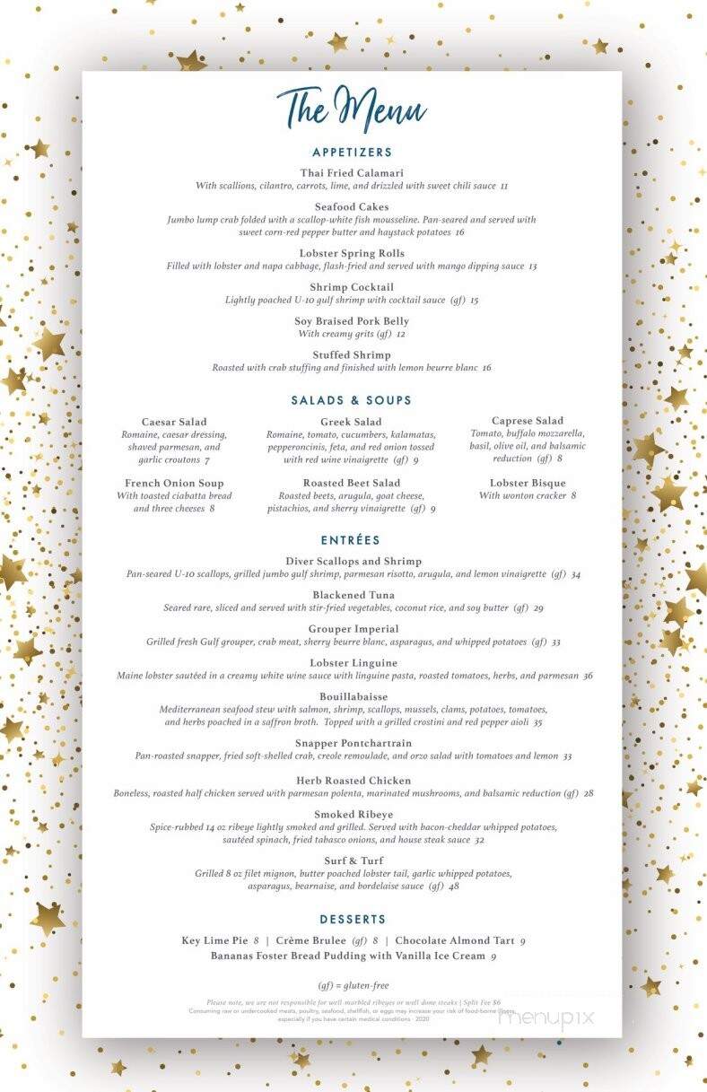 Saltwater Grill - Panama City Beach, FL menu_pic