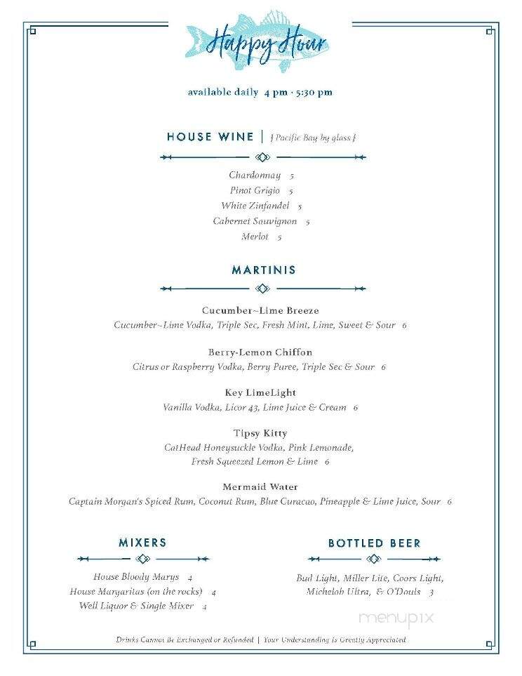 Saltwater Grill - Panama City Beach, FL menu_pic