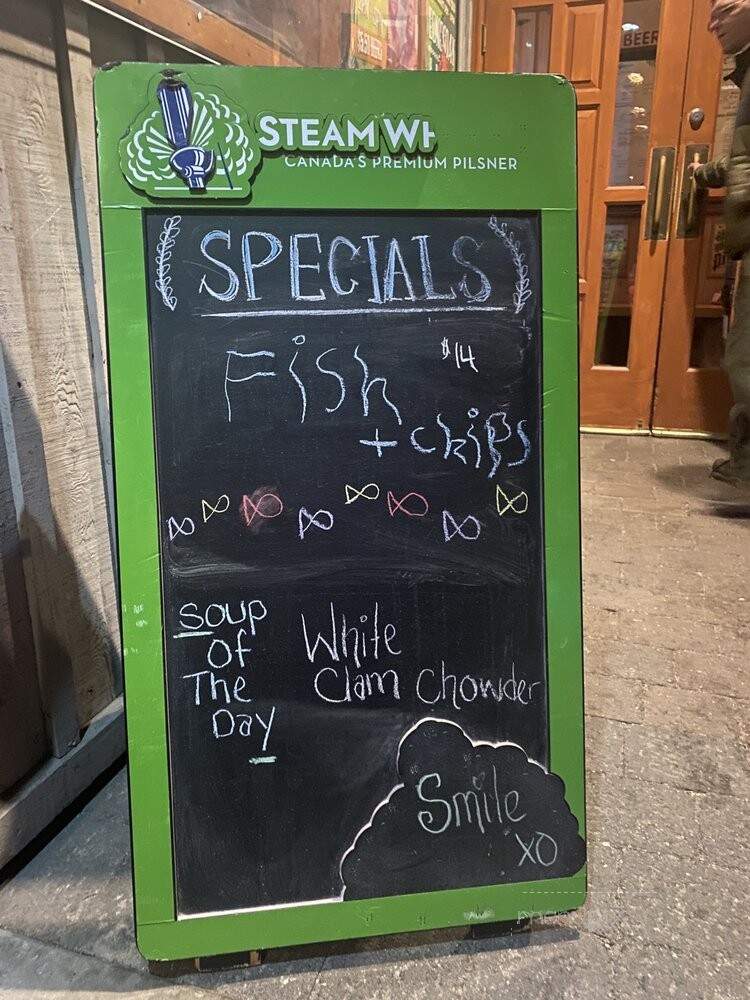 Shady Tree Pub - Squamish, BC menu_pic