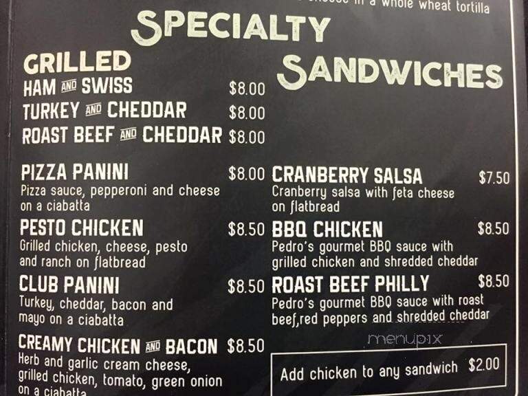 Loco Beanz Coffee House Gorebay - Gore Bay, ON menu_pic