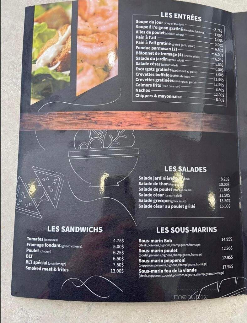 Resto-Bar La Patrie - La Patrie, QC menu_pic