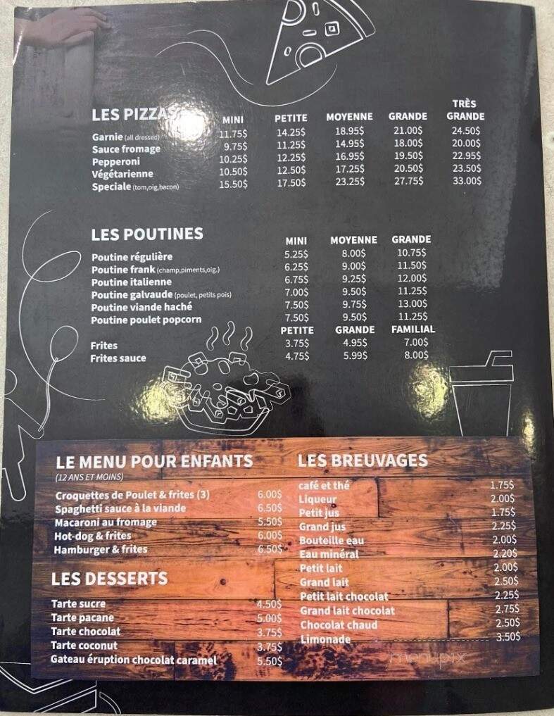 Resto-Bar La Patrie - La Patrie, QC menu_pic