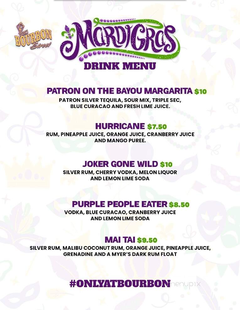 115 Bourbon St - Merrionette Park, IL menu_pic