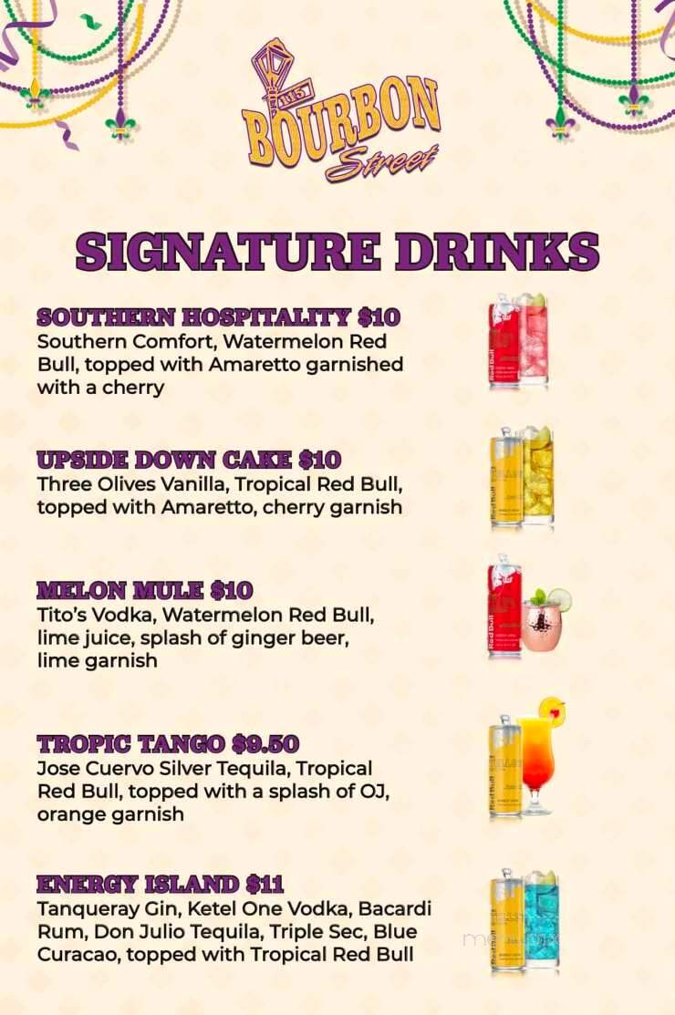 115 Bourbon St - Merrionette Park, IL menu_pic