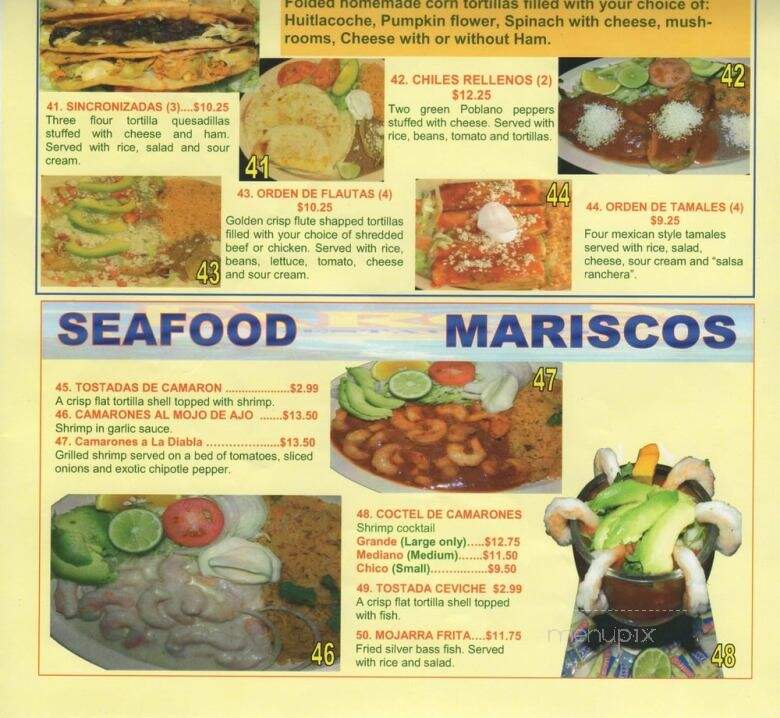 El Faro - Elgin, IL menu_pic