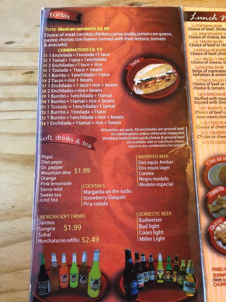 Taqueria Arandas - Kansas City, KS menu_pic