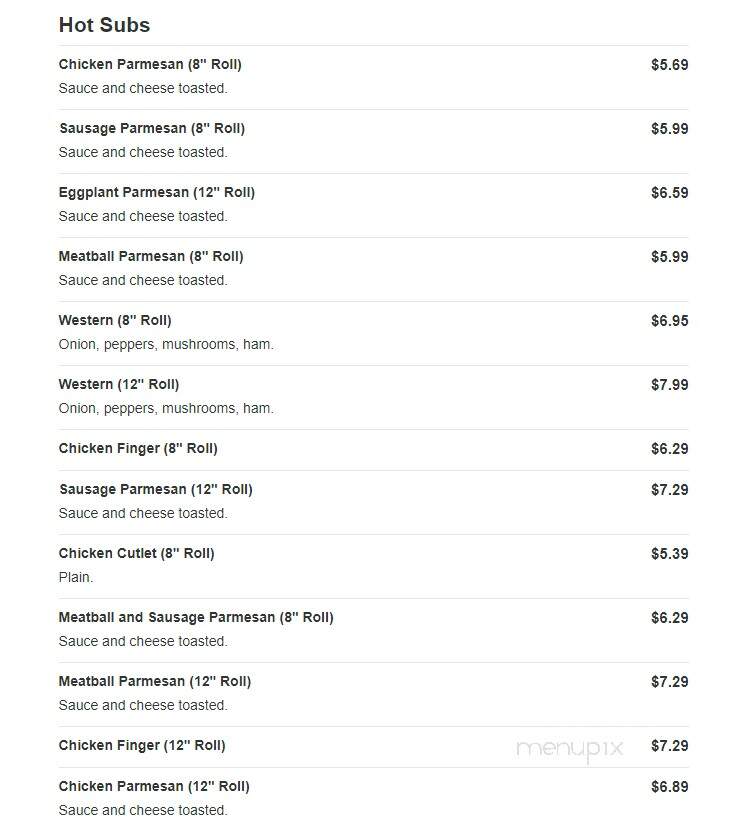 Anthony's Pizza & Subs - Marshfield, MA menu_pic