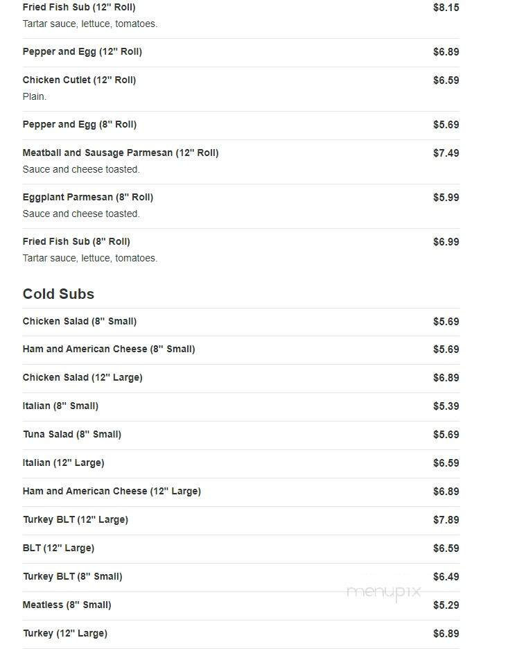 Anthony's Pizza & Subs - Marshfield, MA menu_pic