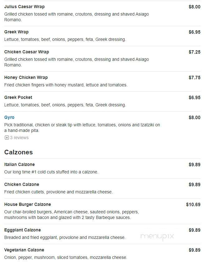 Anthony's Pizza & Subs - Marshfield, MA menu_pic