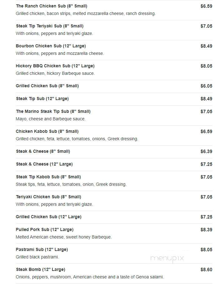 Anthony's Pizza & Subs - Marshfield, MA menu_pic