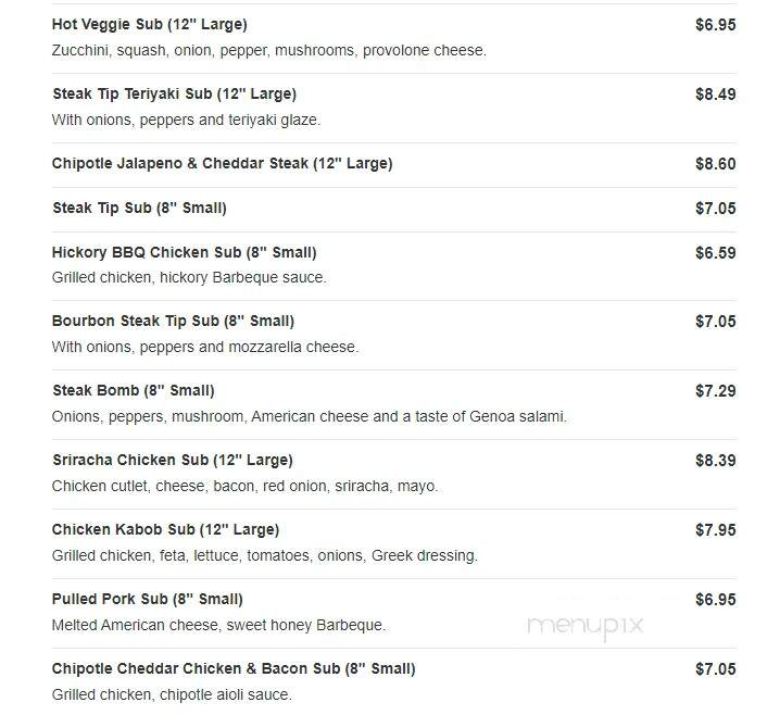 Anthony's Pizza & Subs - Marshfield, MA menu_pic