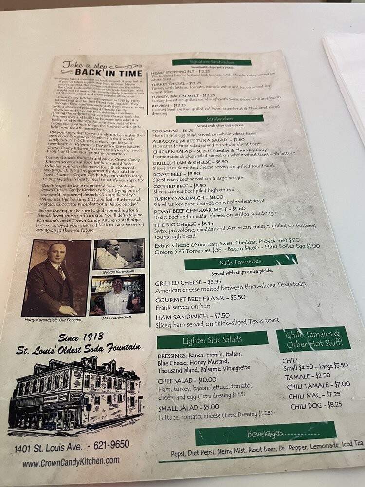 Crown Candy Kitchen - Saint Louis, MO menu_pic
