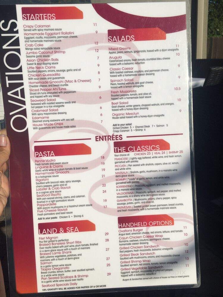 Ovations Restaurant & Bar - South Bound Brook, NJ