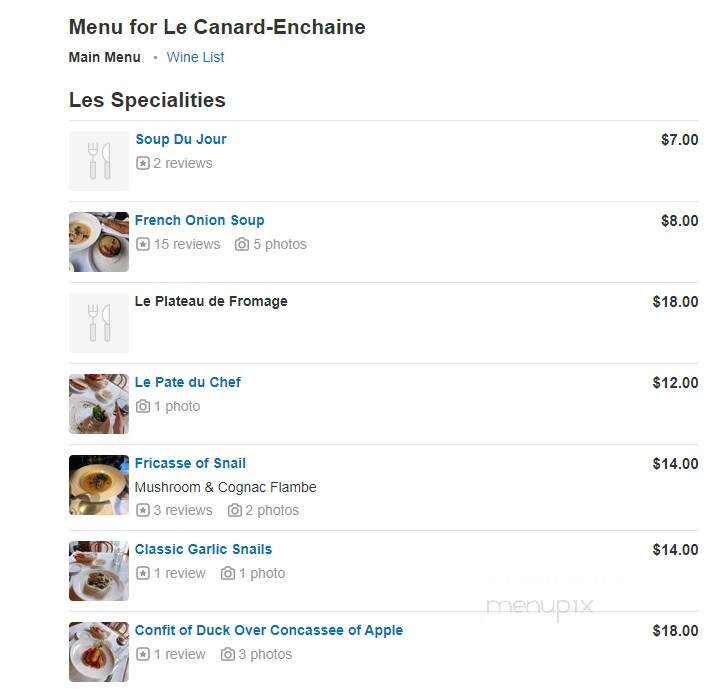 Le Canard-Enchaine - Kingston, NY menu_pic