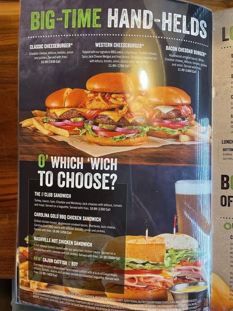 O'Charley's - Hickory, NC menu_pic