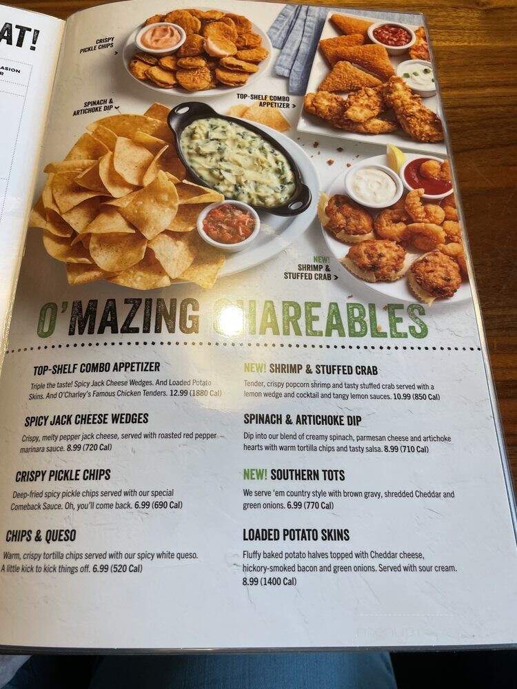 O'Charley's - Hickory, NC menu_pic