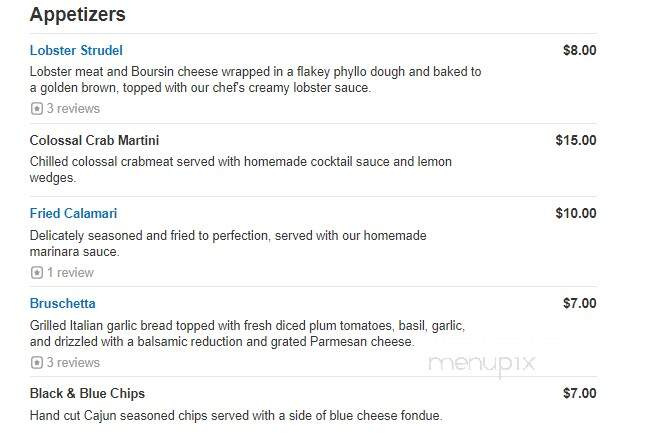 Bistro Bistro - Kingston, PA menu_pic