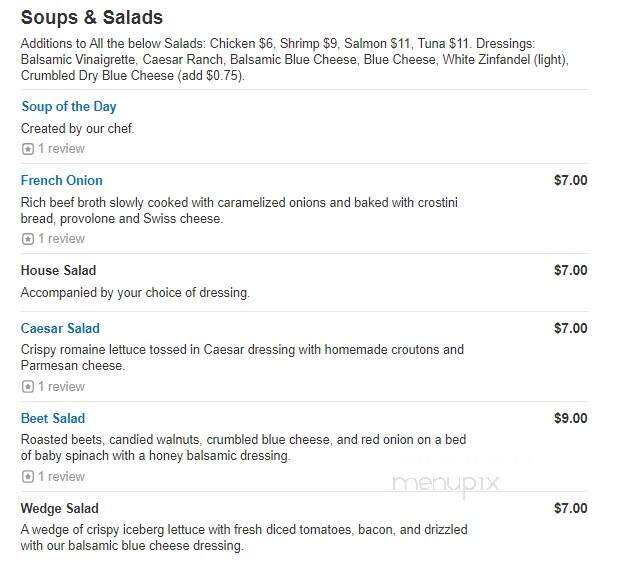 Bistro Bistro - Kingston, PA menu_pic