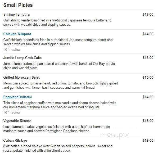 Bistro Bistro - Kingston, PA menu_pic