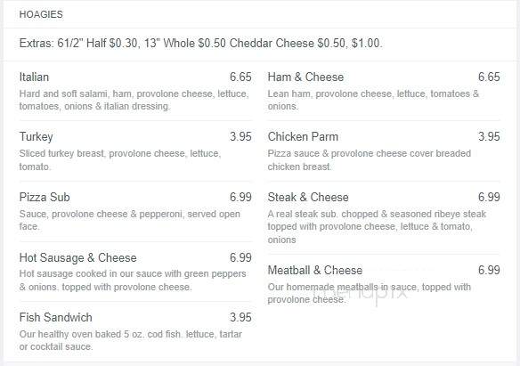 Premiere Pizza - Delmont, PA menu_pic