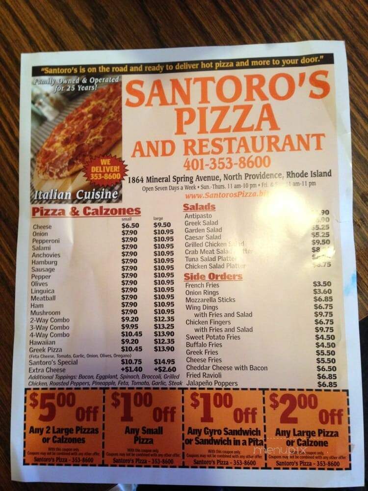 Santoros Pizza - North Providence, RI