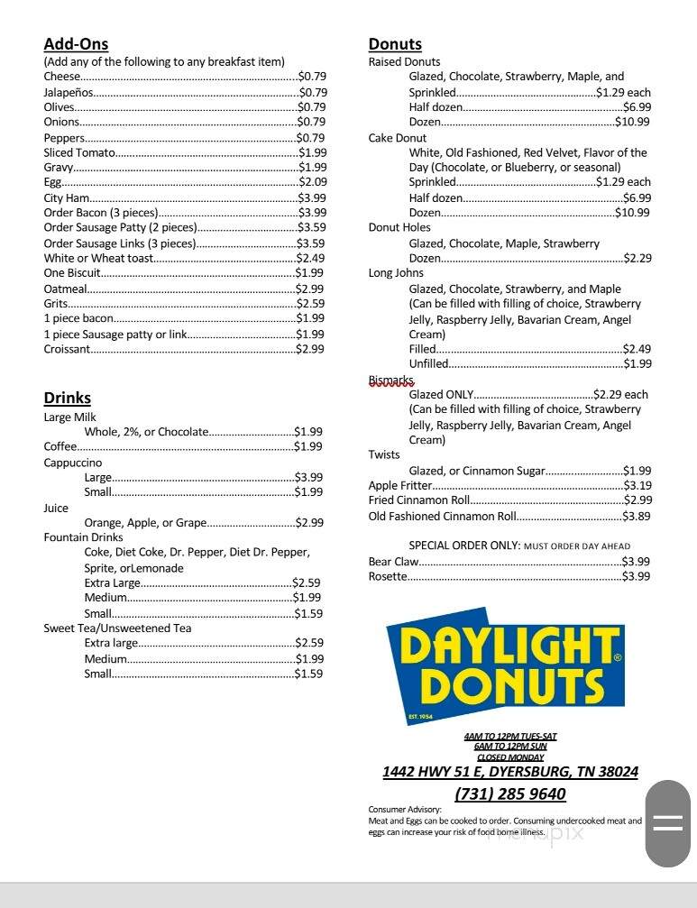 Daylight Donuts - Dyersburg, TN